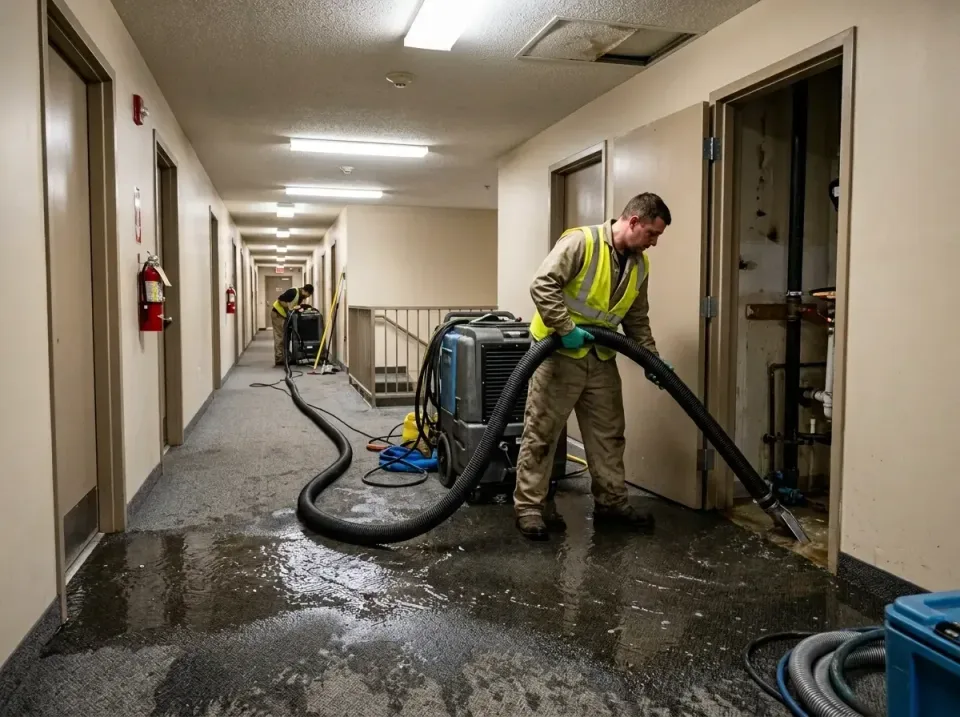 multi-unit-apartment-hallway-f-005 — frequently asked questions, Emergency Burst Pipe Water Extraction & Removal in Ridgebur…
